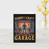 Sorry I Can't I Have Plans In The Garage Dad Car M Karte (Gelbe Blume)