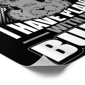 Sorry I Can't I Have Plans With My Bunny Rabbit Poster (Ecke)