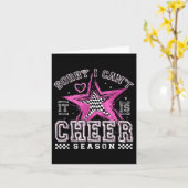 Sorry I Can't It's Cheer Season Cheerleader Checke Karte (Gelbe Blume)