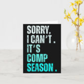 Sorry I Can't It's Comp Season Funny Dance Coach M Karte (Gelbe Blume)
