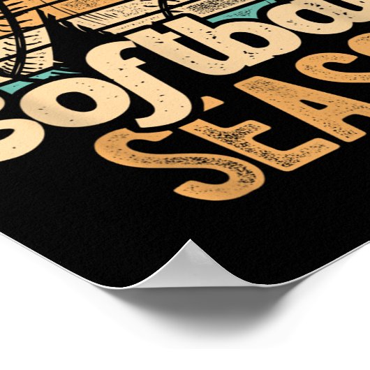 Sorry I Can't It's Softball Season Softball Player Poster (Ecke)