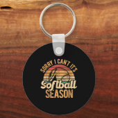 Sorry I Can't It's Softball Season Softball Player Schlüsselanhänger (Vorderseite)