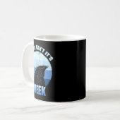 Sorry I Can't It's Week Funny Shark Gift Kaffeetasse (Vorderseite Links)