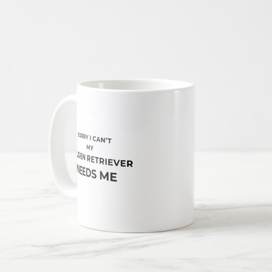 Sorry I Can't... - White mug Kaffeetasse (Vorderseite Links)