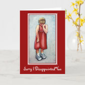 SORRY I DISAPPOINTED YOU CARD KARTE (Gelbe Blume)