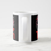 Sorry I’m Taken Funny Valentine Relationship Desig Jumbo-Tasse (Rückseite)