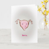Sorry I ovary-acted Karte (Gelbe Blume)