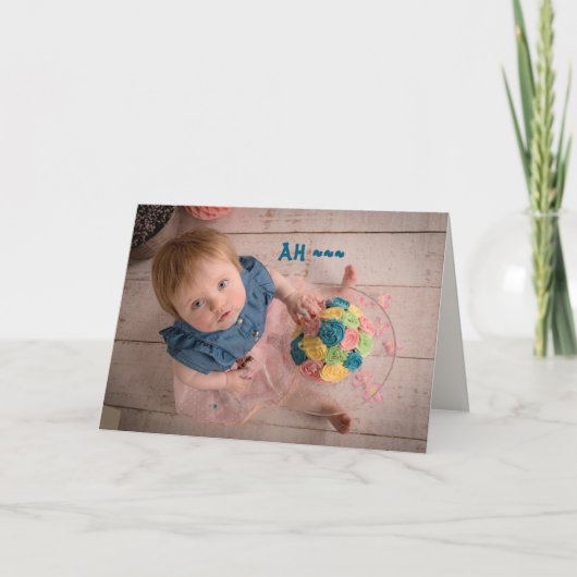 SORRY, I TASTED BIRTHDAY CARD DANKESKARTE (Vorderseite)