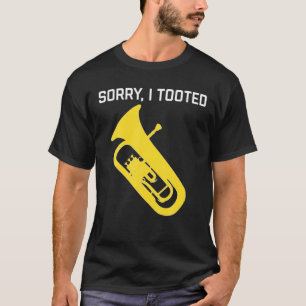 Sorry I Tooot Baritone Funny Euphonium Player Bra T-Shirt
