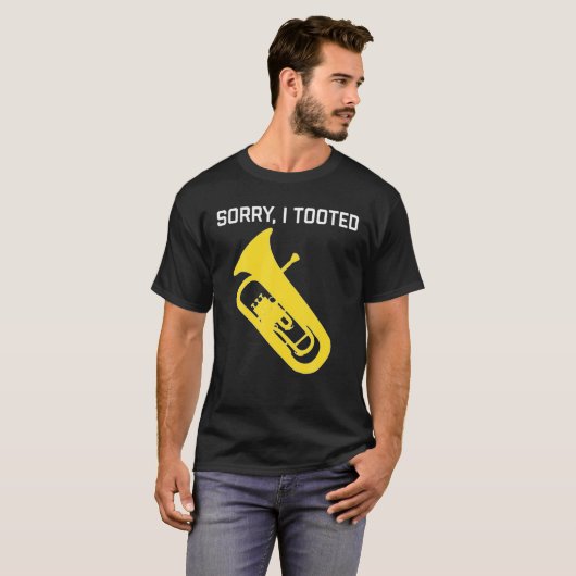 Sorry I Tooot Baritone Funny Euphonium Player Bra T-Shirt (Vorne ganz)