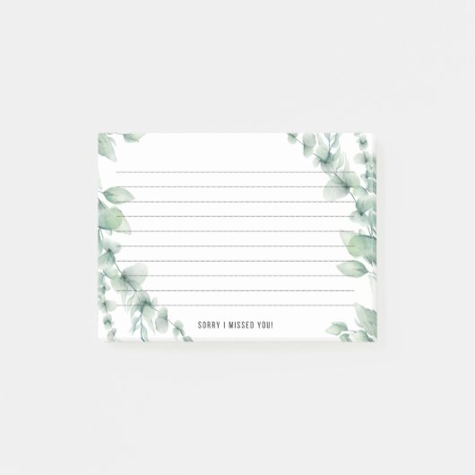 Sorry I vermisse you Post it Notes Post-it Klebezettel (Vorderseite)