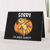 Sorry Ich beschäftige mich heute Abend Niedlich Vo Karte (Rückseite)