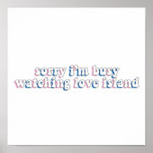 Sorry Ich beschäftige mich mit der Beobachtung von Poster (Vorne)