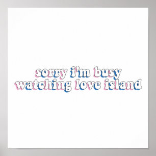 Sorry Ich beschäftige mich mit der Beobachtung von Poster