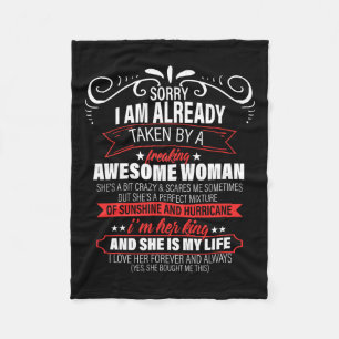 Sorry, ich bin bereits am Valentinstag Fleecedecke