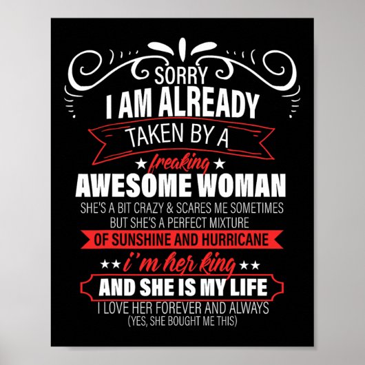 Sorry, ich bin bereits am Valentinstag Poster (Vorne)