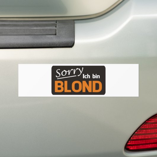 Sorry ich bin blond autoaufkleber (Auf Auto)