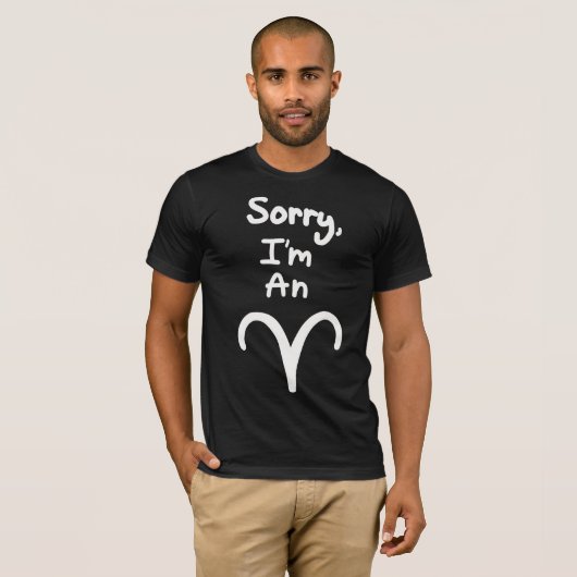 Sorry, ich bin ein Aries T-Shirt (Vorne ganz)