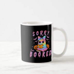 Sorry, ich bin Ghost Reading Halloween Book-Liebe  Kaffeetasse