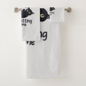 Sorry, ich bin spät - Cat Rules! Badhandtuch Set (Insitu)