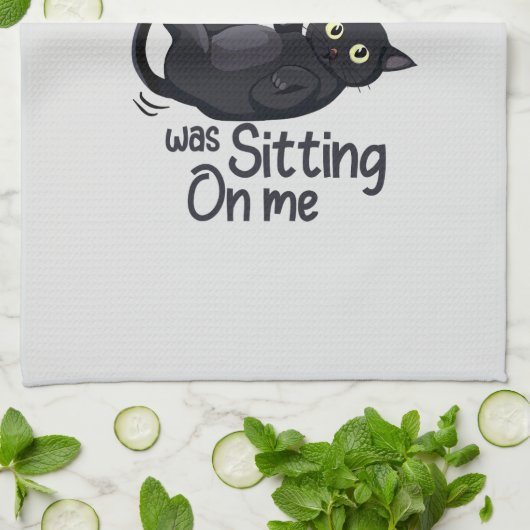 Sorry, ich bin spät - Cat Rules! Geschirrtuch (Gefaltet)