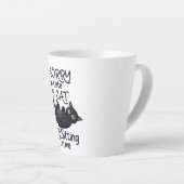 Sorry, ich bin spät - Cat Rules! Milchtasse (Rechte Ecke)
