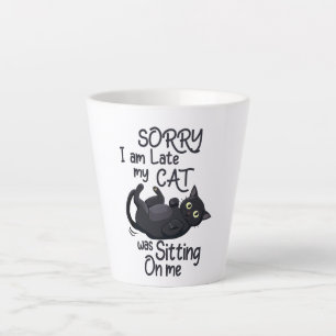 Sorry, ich bin spät - Cat Rules! Milchtasse