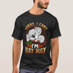 Sorry ich heute keine Pläne schlafen Koala Bear Ex T-Shirt