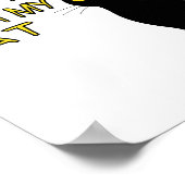 Sorry, ich kann die Niedliche schwarze Katze nicht Poster (Ecke)