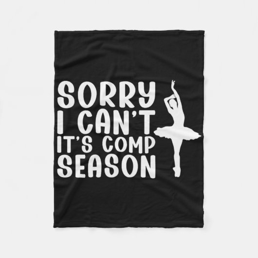 Sorry, ich kann nicht Comp Saison Cheer Gilrs Comp Fleecedecke (Vorderseite)
