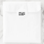Sorry, ich kann nicht Comp Saison Cheer Gilrs Comp Runder Aufkleber (Tasche)