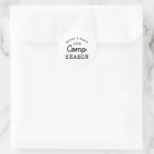 Sorry, ich kann nicht Comp Saison Cheer Gilrs Comp Runder Aufkleber (Tasche)
