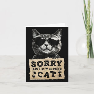 Sorry, ich kann nicht gehen in einer Indoor Cat Fu Karte