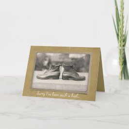 Sorry, ich war eine Fersenreparatur Kundenbindung Karte