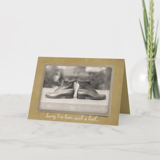 Sorry, ich war eine Fersenreparatur Kundenbindung Karte (Vorderseite)