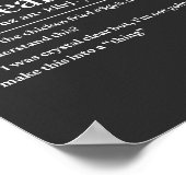 Sorry, ich war unklar lustige Definition Poster (Ecke)