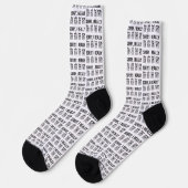 Sorry, ich wirklich DGAF Gitarren Akkorde Funny Cu Socken (Linkes Detail)