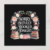 Sorry I'M Fully Booked Tonight Menükarte (Rückseite)