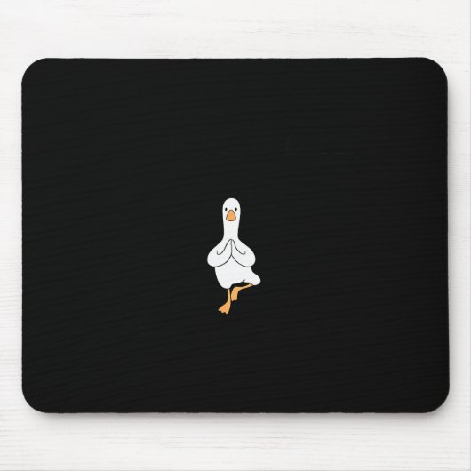 Sorry I'm Late Funny Goose Christian Bible Verse F Mousepad (Vorne)