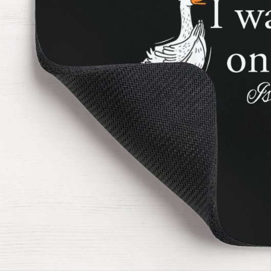 Sorry I'm Late Funny Goose Christian Bible Verse F Mousepad (Ecke)