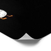 Sorry I'm Late Funny Goose Christian Bible Verse F Poster (Ecke)