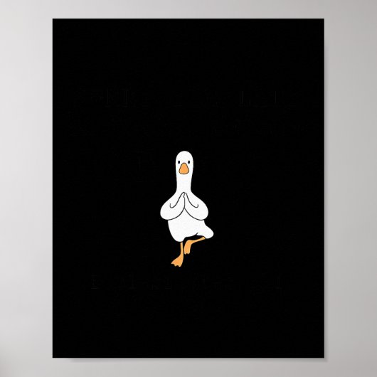 Sorry I'm Late Funny Goose Christian Bible Verse F Poster (Vorne)