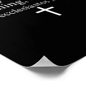 Sorry I'm Late His Timing Not Mine Christian Faith Poster (Ecke)