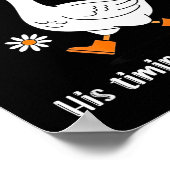 Sorry I'm Late His-timing Not Mine Christian Goose Poster (Ecke)