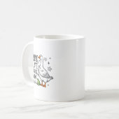Sorry I'm Late His-timing Not Mine Praying Goose C Kaffeetasse (Vorderseite Links)