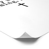 Sorry I'm Late His Timing Not Mine Shirt  Poster (Ecke)