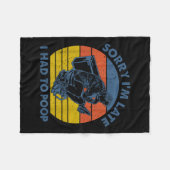 Sorry I'm Late I Had To Op Toilet  Fleecedecke (Vorderseite (Horizontal))