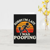 Sorry I'm Late I Was Ong Funny  Karte (Gelbe Blume)