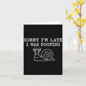 Sorry I'm Late I Was Ong Funny  Karte (Gelbe Blume)