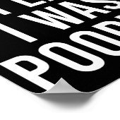 Sorry I'm Late I Was Ong Funny  Poster (Ecke)